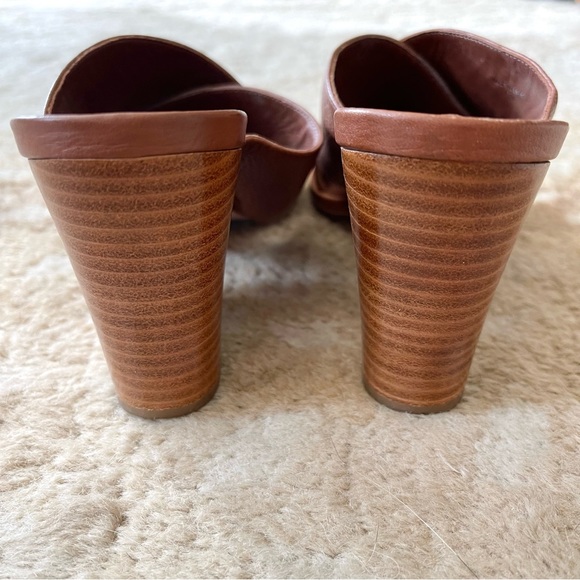 Kate Spade New York Felda Brown Leather Crisscross Mule Sandal Size 9m - Picture 4 of 12